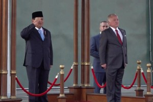Prabowo King Abdullah II - image source: Antara/Aria Cindyara