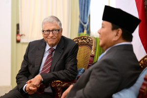Presidnet Prabowo with Bill Gate image source: Sekretariat Negara