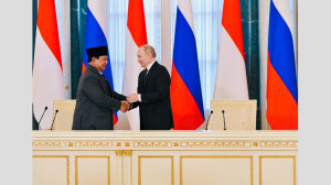 Presiden Prabowo dan Presiden Putin