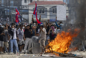 Nepal protest - image source: UPI.com/Narendra Shrestha/EPA