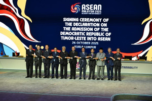 Timor Leste signing ASEAN membership ceremony - image source: ASEAN